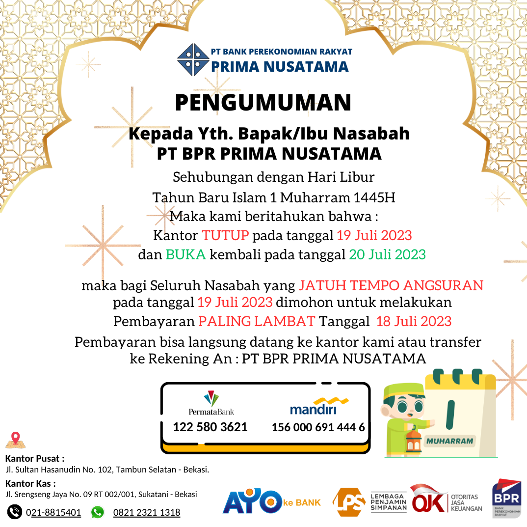 LIBUR TAHUN BARU ISLAM